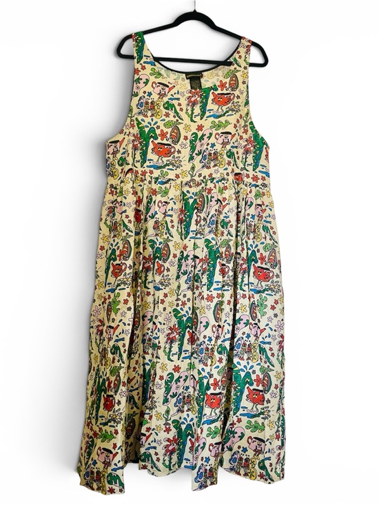 Nooworks Dresses & Skirts - Nooworks 100% Linen “Bug Out" Sleeveless  Size 2X Maxi Dress